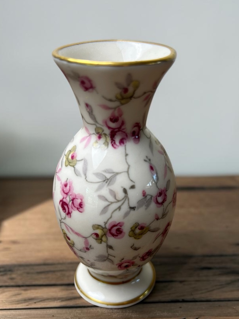 Vintage Kerafina Porzellan Germany Floral Mini Bud Vase 3.5”